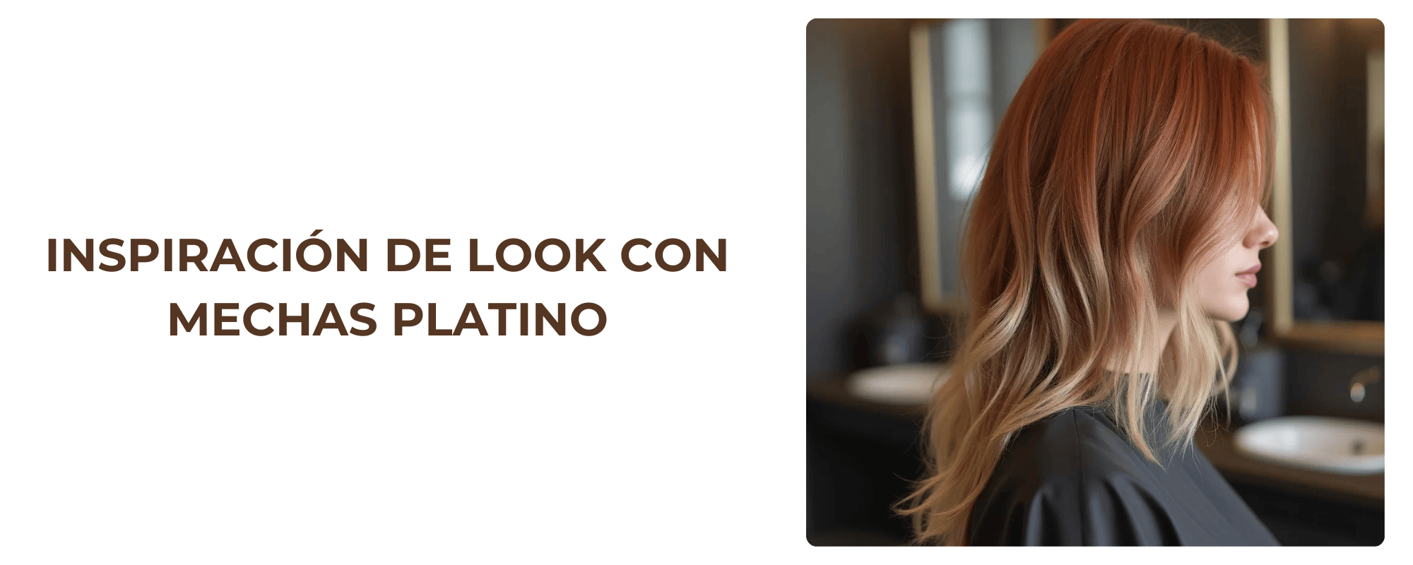 Mechas rubio platino con acabado luminoso